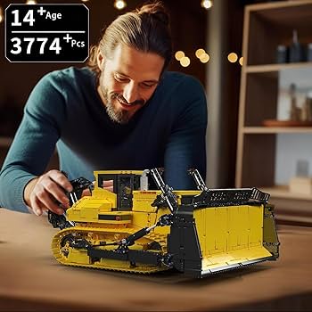 Amazon.com: Mould King 17049 Crawler Bulldozer Building Kits, MOC